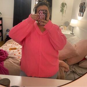 aerie
💖Vneck bright pink waffle top AERIE💖